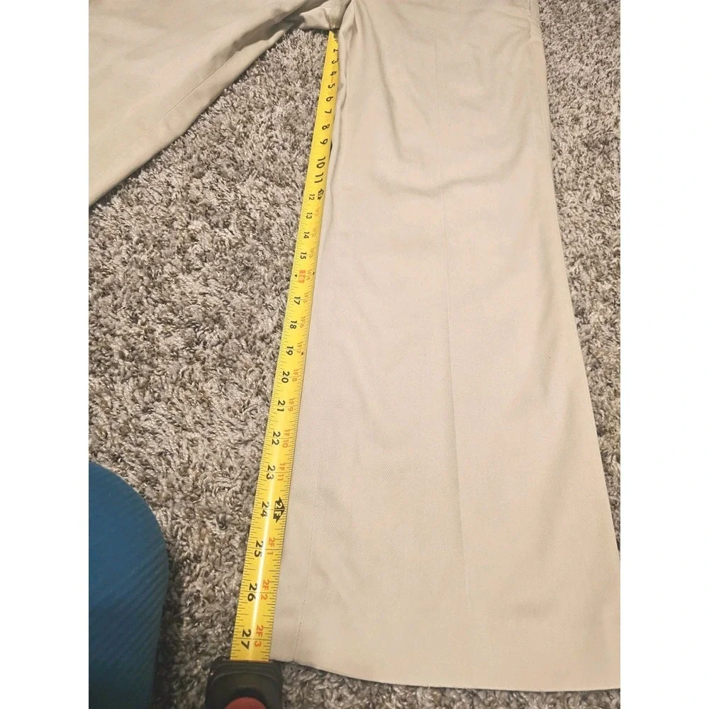 Mens Eddie Bauer Wrinkle Free Classic‎ Fit Khaki Pants Tan 34X30 Chino Trouser